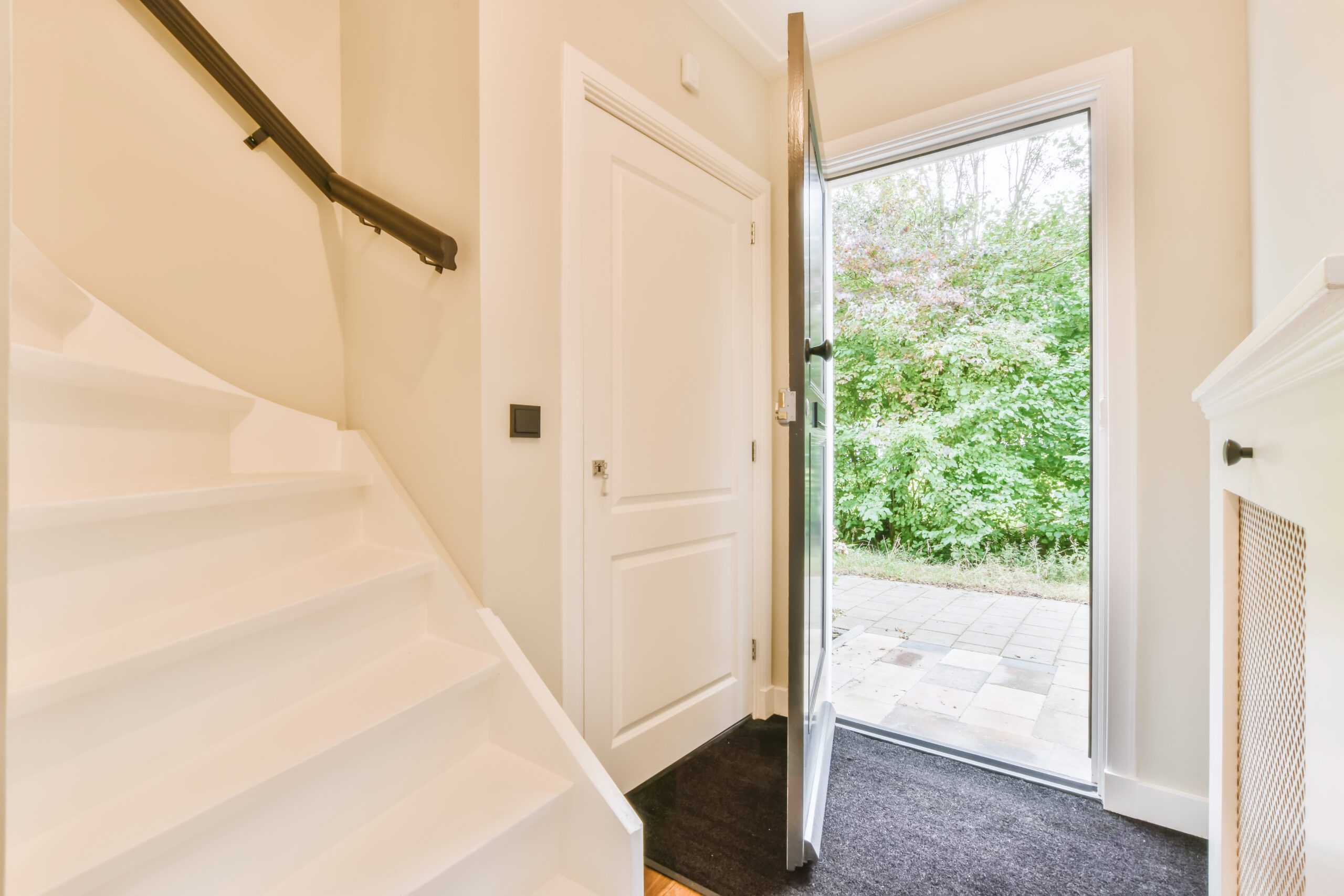 Open front door